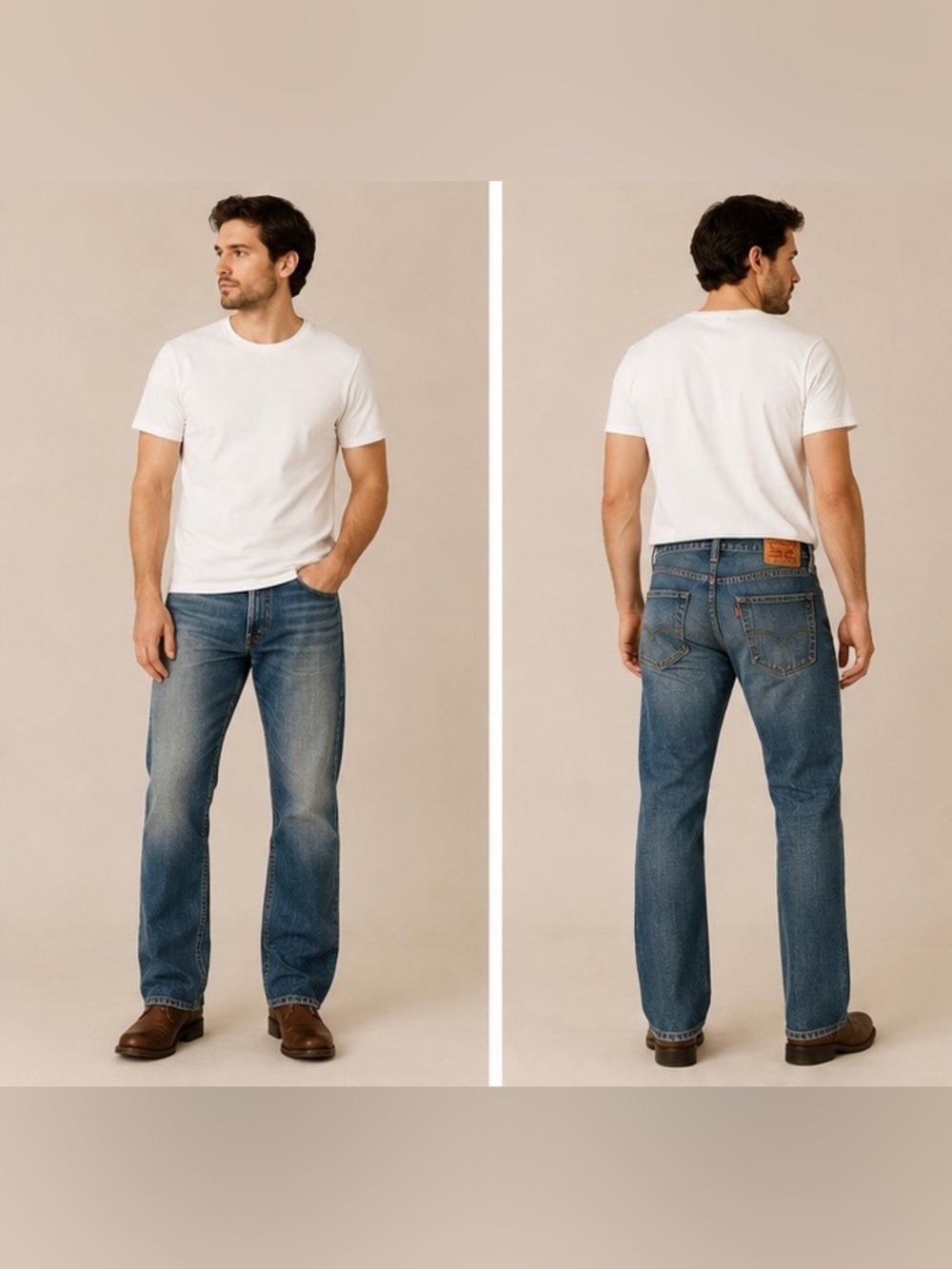 Levi's Bootcut Jeans in Medium Blue Wash